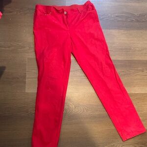 Chico's Bold Scarlet Pants